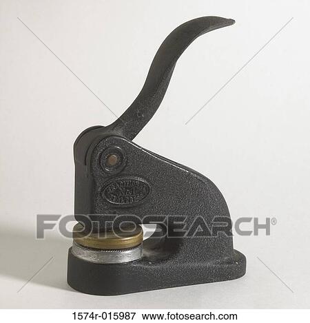 Close-up of an embossing device View Large Photo Image Stock Photo - Close-up of an embossing device. Fotosearch