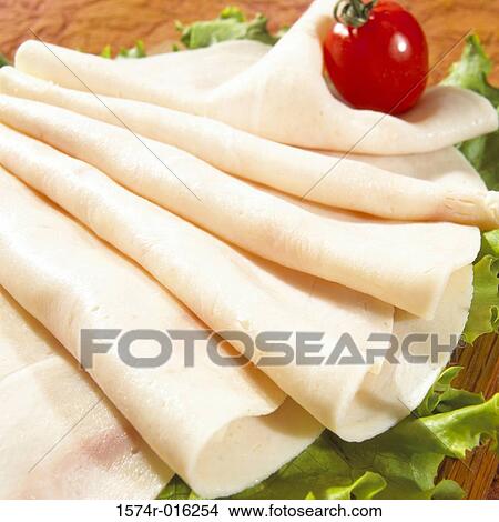 Close-up of ham slices View Large Photo Image Picture - Close-up of ham slices. Fotosearch