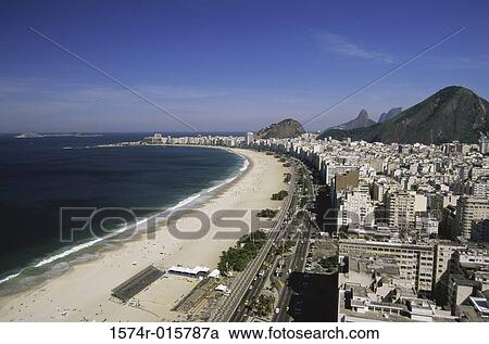 Copacabana Beach Rio de Janeiro Brazil View Large Photo Image Stock Image - Copacabana Beach Rio de Janeiro Brazil. Fotosearch