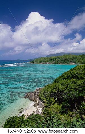 Coral Cove Moyenne Island Seychelles View Large Photo Image Stock Image - Coral Cove Moyenne Island Seychelles. Fotosearch