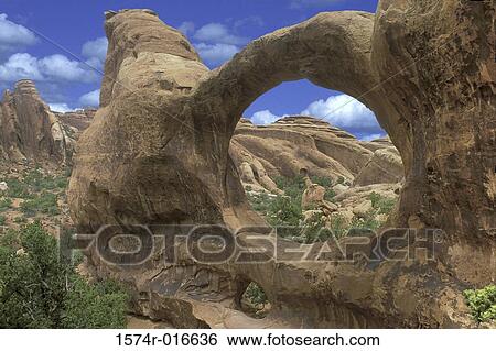 Double Arch Arches National Park Utah USA View Large Photo Image Stock Photograph - Double Arch Arches National Park Utah USA. Fotosearch