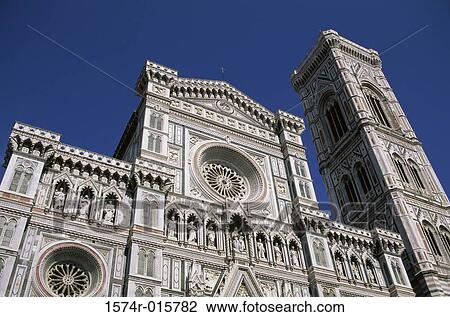 Stock Image - Duomo Campanile Florence Italy. Fotosearch