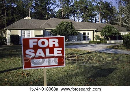 For sale sign board in the front yard of a house View Large Photo Image Stock Image - For sale sign board in the front yard of a house. Fotosearch