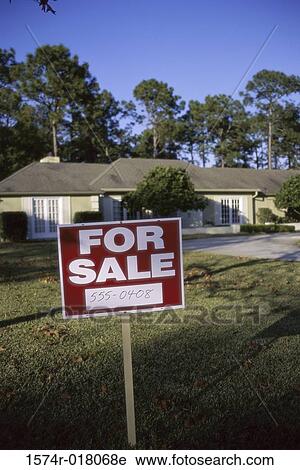 For sale sign board in the front yard of a house View Large Photo Image Stock Image - For sale sign board in the front yard of a house. Fotosearch