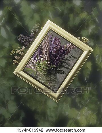 Framed picture of flowers View Large Photo Image Stock Image - Framed picture of flowers. Fotosearch