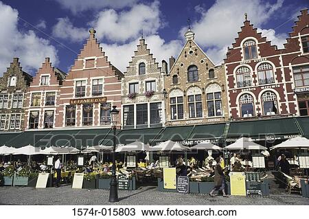 Grote Markt Brugge Belgium View Large Photo Image Stock Image - Grote Markt Brugge Belgium. Fotosearch