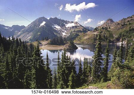 Hart Lake Olympic National Park Washington USA View Large Photo Image Stock Photo - Hart Lake Olympic National Park Washington USA. Fotosearch