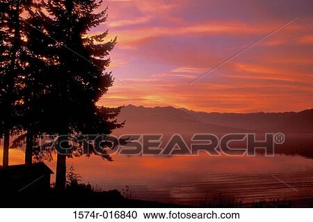 Hood Canal Olympic Mountains Washington USA View Large Photo Image Stock Image - Hood Canal Olympic Mountains Washington USA. Fotosearch