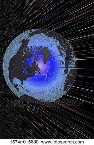 Stock Image - Illustration of a globe. Fotosearch