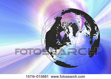 Illustration of a globe View Large Photo Image Stock Image - Illustration of a globe. Fotosearch