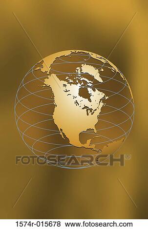 Illustration of a globe View Large Photo Image Stock Photo - Illustration of a globe. Fotosearch