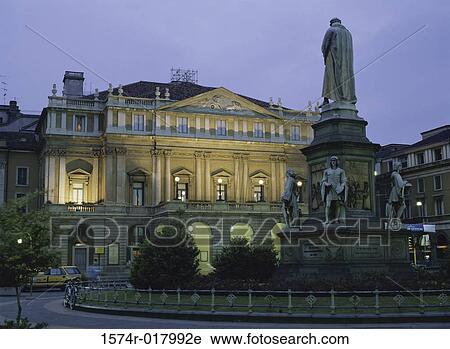La Scala Theater Milan Italy View Large Photo Image Stock Image - La Scala Theater Milan Italy. Fotosearch