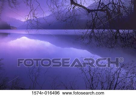 Stock Photograph - Lake Crescent Olympic National Park Washington USA. Fotosearch