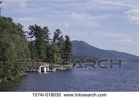 Lake George New York USA View Large Photo Image Stock Photography - Lake George New York USA. Fotosearch