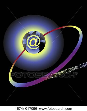 Stock Photograph - Light Information 2004 Linda Braucht (20th C. American) Computer graphics. Fotosearch