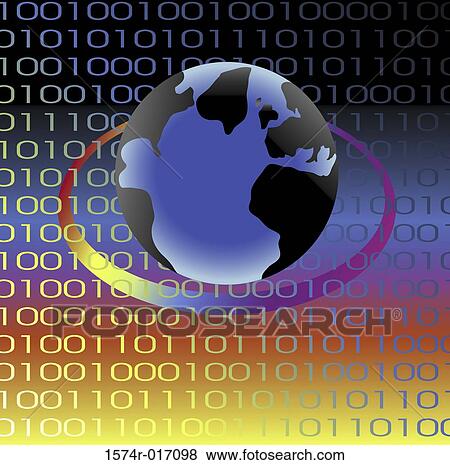 Stock Photo - Light Information 3 2004 Linda Braucht (20th C. American) Computer graphics. Fotosearch