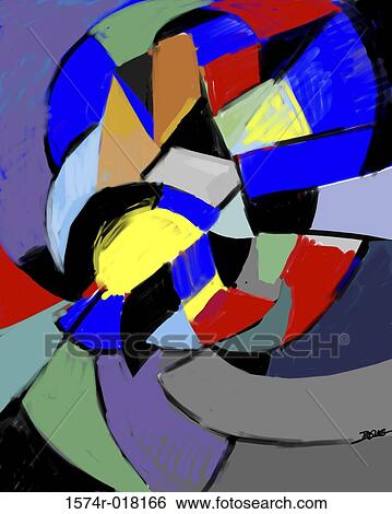 Stock Photograph - Luna 2002 Diana Ong (b. 1940/Chinese-American) Computer graphics. Fotosearch