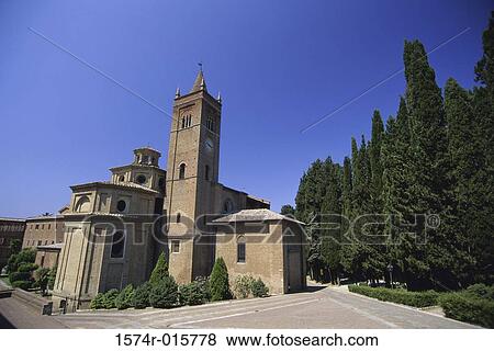 Monte Oliveto Maggiore Abbey Tuscany Italy View Large Photo Image Stock Photo - Monte Oliveto Maggiore Abbey Tuscany Italy. Fotosearch