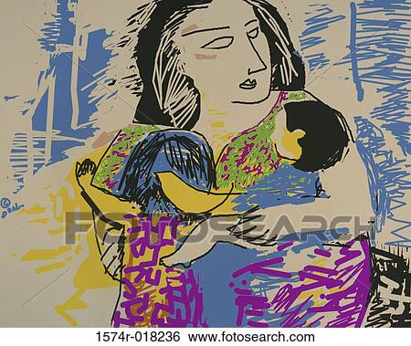 Mother and Child Diana Ong (b. 1940 Chinese-American) Computer graphics View Large Photo Image Stock Photograph - Mother and Child Diana Ong (b. 1940 Chinese-American) Computer graphics. Fotosearch