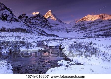 Mount Assiniboine British Columbia Canada View Large Photo Image Stock Photo - Mount Assiniboine British Columbia Canada. Fotosearch