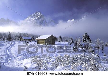Mount Assiniboine Lodge British Columbia Canada View Large Photo Image Stock Photo - Mount Assiniboine Lodge British Columbia Canada. Fotosearch