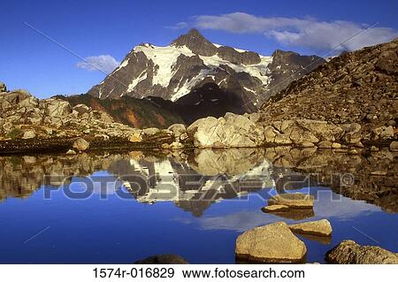 Mount Shuksan Mount Baker Wilderness Washington USA View Large Photo Image Stock Photo - Mount Shuksan Mount Baker Wilderness Washington USA. Fotosearch