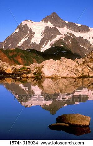 Mount Shuksan Washington USA View Large Photo Image Picture - Mount Shuksan Washington USA. Fotosearch