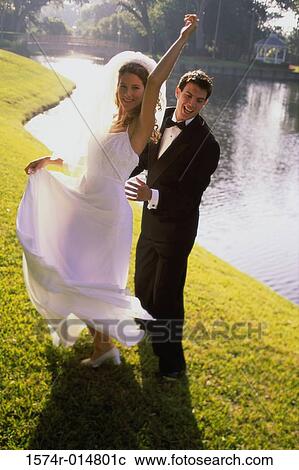 Newlywed couple dancing View Large Photo Image Stock Image - Newlywed couple dancing. Fotosearch
