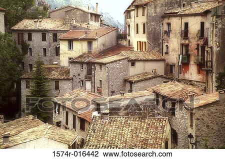 Stock Image - Peille France. Fotosearch
