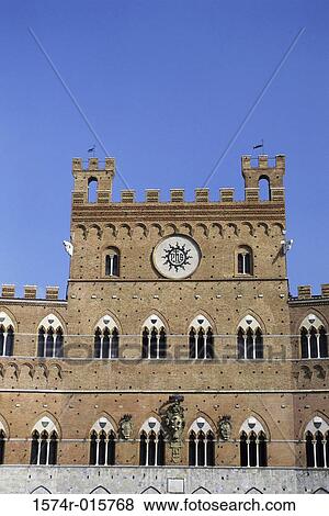 Piazza del Campo Siena Italy View Large Photo Image Stock Photo - Piazza del Campo Siena Italy. Fotosearch