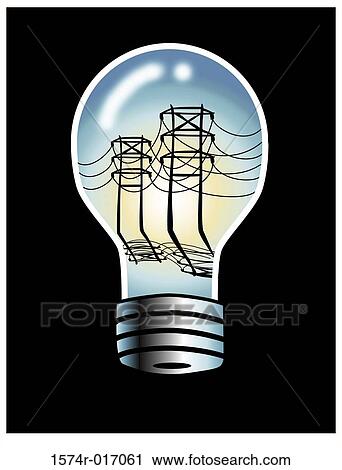 Power Line Lightbulb Linda Braucht (20th C. American) Computer graphics View Large Photo Image Stock Image - Power Line Lightbulb Linda Braucht (20th C. American) Computer graphics. Fotosearch