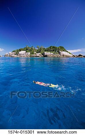 Stock Image - Praslin Seychelles. Fotosearch