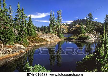 Rampart Lakes Washington USA View Large Photo Image Stock Image - Rampart Lakes Washington USA. Fotosearch
