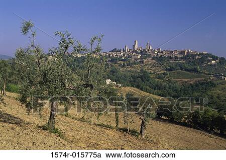 San Gimignano Italy View Large Photo Image Stock Image - San Gimignano Italy. Fotosearch
