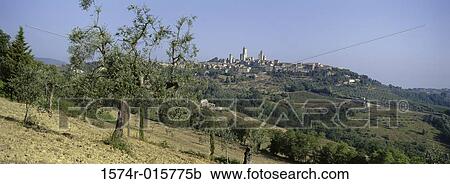 San Gimignano Italy View Large Photo Image Stock Image - San Gimignano Italy. Fotosearch