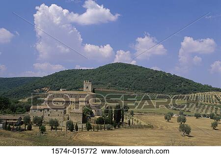 Sant'Antimo Abbey Tuscany Italy View Large Photo Image Stock Image - Sant'Antimo Abbey Tuscany Italy. Fotosearch