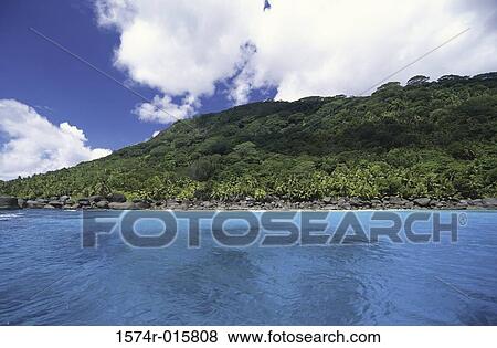 Silhouette Island Seychelles View Large Photo Image Stock Photo - Silhouette Island Seychelles. Fotosearch
