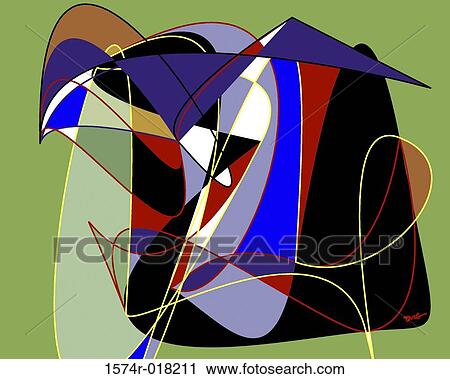 Stock Image - Snowbird 2003 Diana Ong (b. 1940 Chinese-American) Computer graphics. Fotosearch