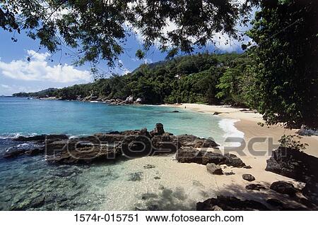Sunset Beach Mahe Seychelles View Large Photo Image Stock Image - Sunset Beach Mahe Seychelles. Fotosearch