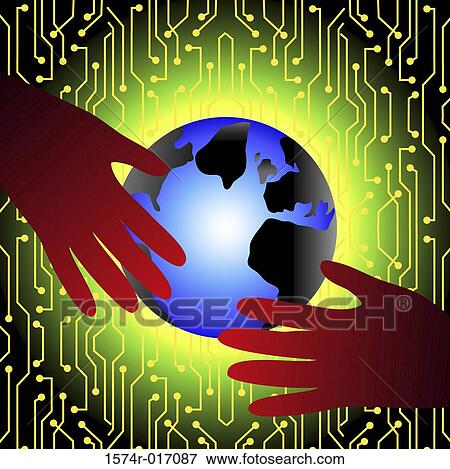 Stock Photo - Techy Stuff 5 2004 Linda Braucht (20th C. American) Computer graphics. Fotosearch