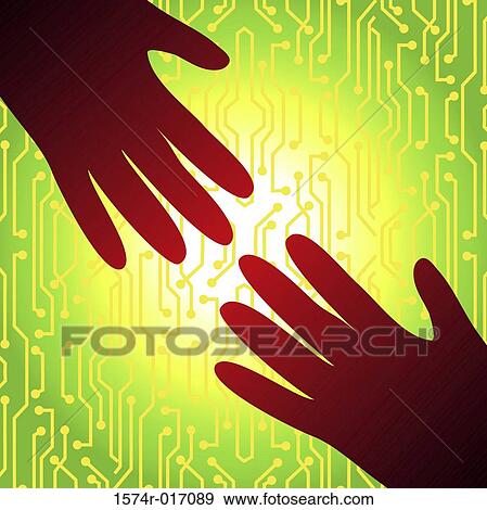 Stock Photo - Techy Stuff 7 2004 Linda Braucht (20th C. American) Computer graphics. Fotosearch