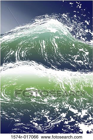 Stock Photograph - The Sea 2003 Linda Braucht (20th C. American) Computer graphics. Fotosearch