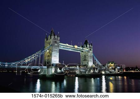 Stock Image - Tower Bridge London England. Fotosearch