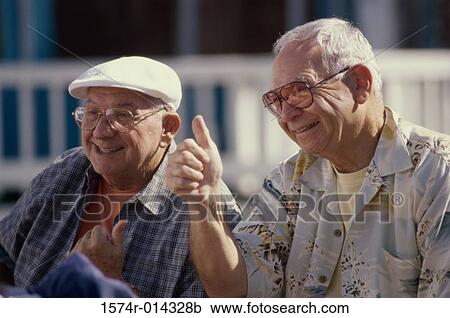Two senior men smiling View Large Photo Image Stock Image - Two senior men smiling. Fotosearch