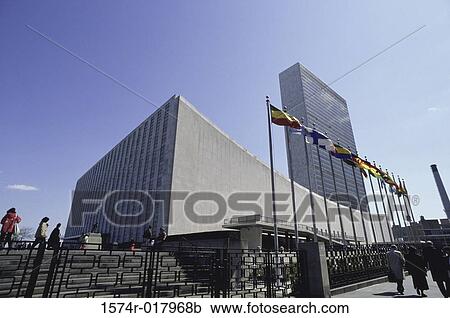 Stock Image - United Nations New York City USA. Fotosearch