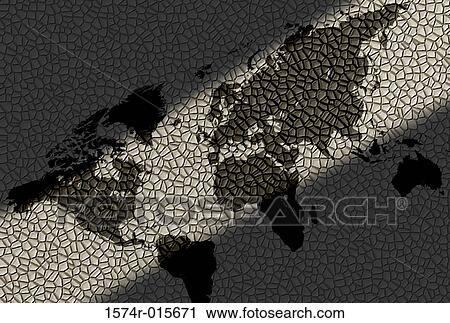 World map on a cracked earth surface View Large Photo Image Stock Image - World map on a cracked earth surface. Fotosearch