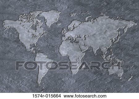 World map View Large Photo Image Picture - World map. Fotosearch