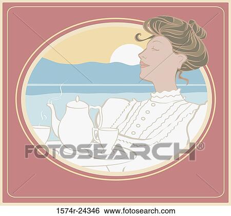 Art Nouveau Woman 7 Linda Braucht (20th C. American) Computer Graphics View Large Photo Image Stock Photograph - Art Nouveau Woman 7 Linda Braucht (20th C. American) Computer Graphics. Fotosearch
