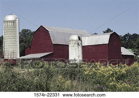 Barn on a farm View Large Photo Image Stock Image - Barn on a farm. Fotosearch