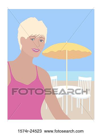 Beach Fun Linda Braucht (20th C. American) Computer Graphics View Large Photo Image Stock Image - Beach Fun Linda Braucht (20th C. American) Computer Graphics. Fotosearch